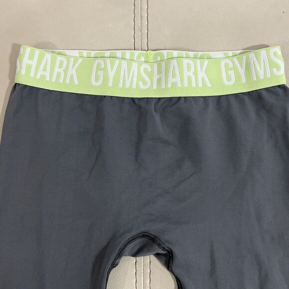 Gymshark Gray/Green Crop Women’s  Leggings Size: M - Picture 2 of 6
